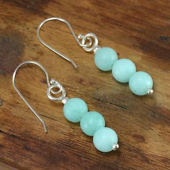 Blue Crystal Earrings 2