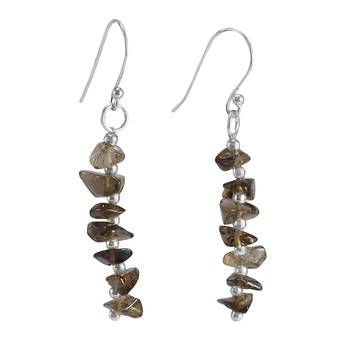 Brown Crystal Earrings 1
