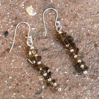 Brown Crystal Earrings 4
