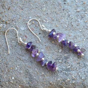 Purple Amethyst   Earrings 2