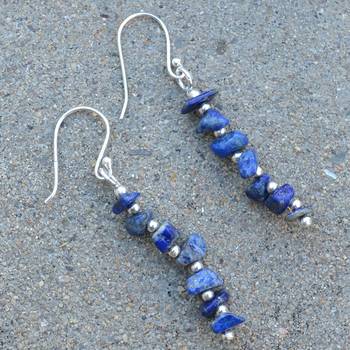 Blue Lapis Lazuli Earrings 2