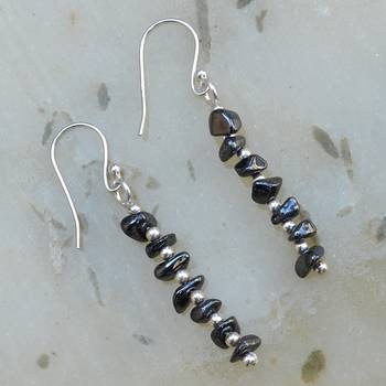 Black Crystal Earrings 2