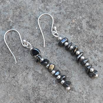 Black Crystal Earrings 4
