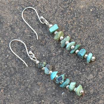 Blue Turquoise Earrings 2