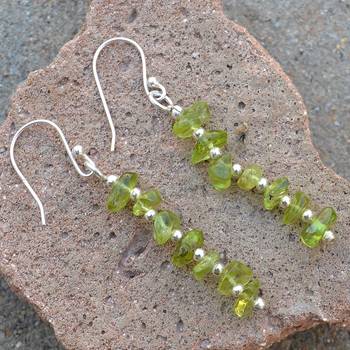 Green Peridot   Earrings 2