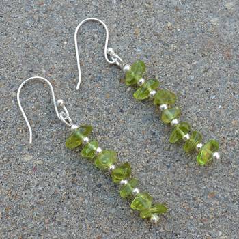Green Peridot   Earrings 4