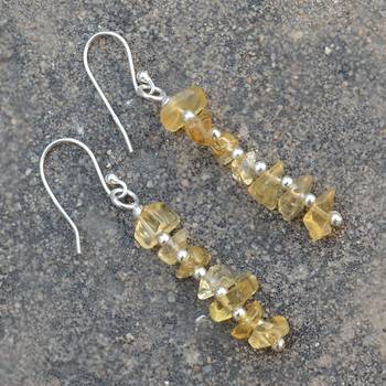 Yellow Citrine Earrings 2
