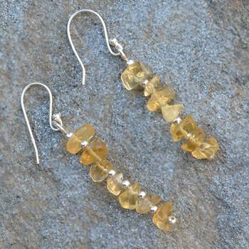 Yellow Citrine Earrings 3