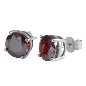 Red Cubic Zirconia Earrings 1
