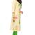 Off-white embroidered cotton kurti