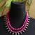 Pink necklaces
