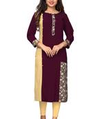 Multicolor printed rayon kurti