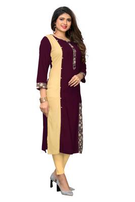 Multicolor printed rayon kurti 3
