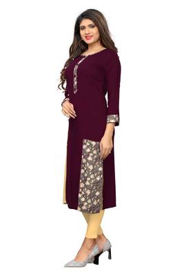 Multicolor printed rayon kurti 4