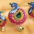 Beautiful 1 Gram Gold Plated Peacock Feather Pendant Set