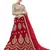 Red Embroidered Net Semi Stitched Lehenga With Duaptta