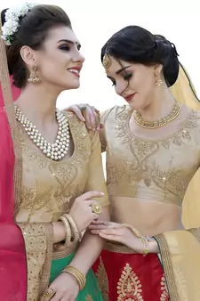 Red Embroidered Net Semi Stitched Lehenga With Duaptta