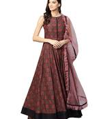 Inddus Pink Net Solid Dupatta