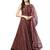 Inddus Pink Net Solid Dupatta