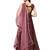 Inddus Pink Net Solid Dupatta