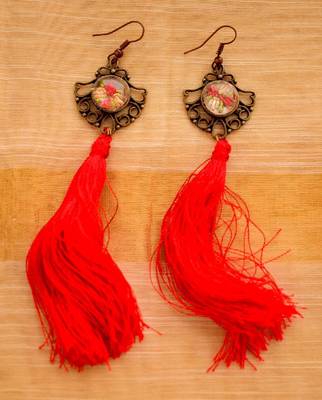 Red Earrings 1