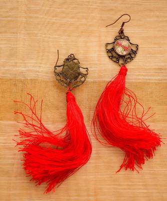 Red Earrings 2