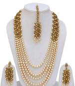 Kundan Pearl Necklace Set