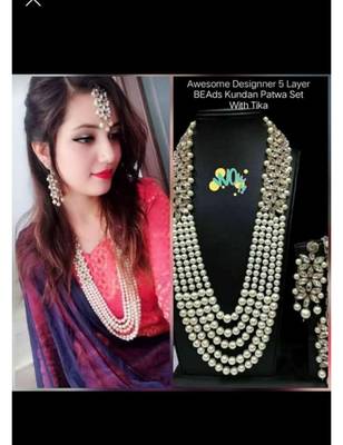 Kundan Pearl Necklace Set 1