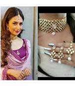 Alloy Kundan Choker Necklace set