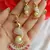 Peacock American Diamond Necklace Set