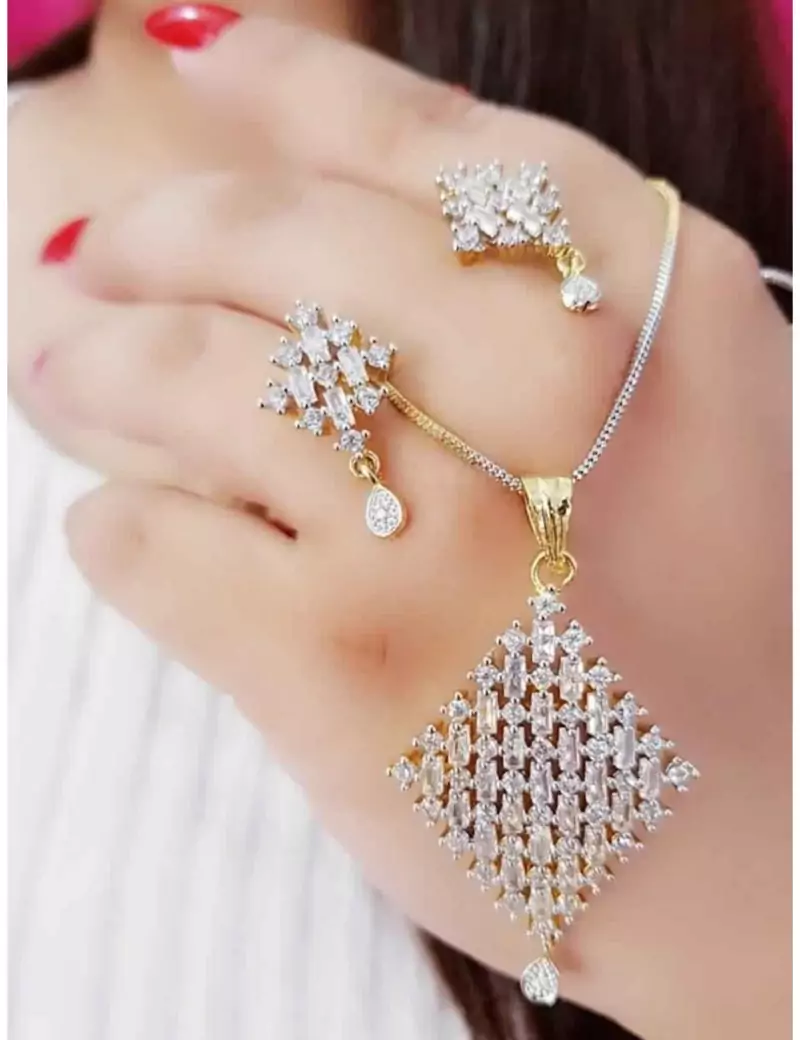 American Diamond Necklace Set