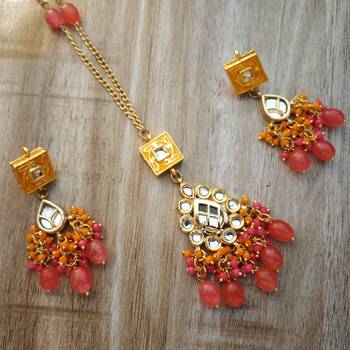 Pink pearl necklace sets 1