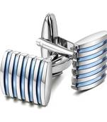 Blue cufflink