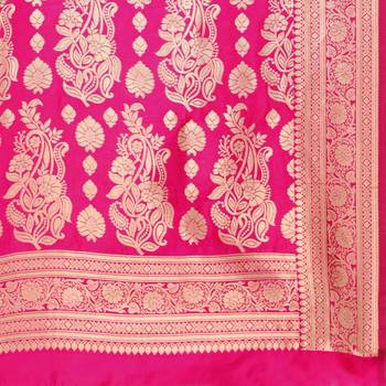 Navy blue woven poly silk saree with blouse 5