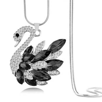 Black crystal necklace 1