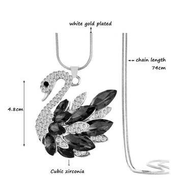 Black crystal necklace 2