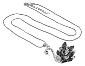 Black crystal necklace 3