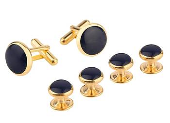 Gold cufflink 1