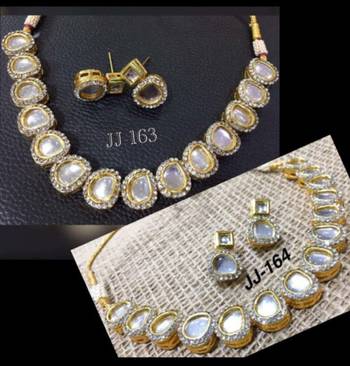 Silver cubic zirconium  necklace sets 1