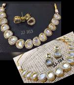 Silver cubic zirconium  necklace sets