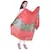 Orange Green Bandhej Hand Work Cotton Dupatta