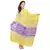 Yellow Purple Bandhej Cotton Hand Work Dupatta