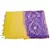 Yellow Purple Bandhej Cotton Hand Work Dupatta