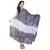 Black White Bandhej Cotton Hand Work Dupatta