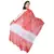 Red White Bandhej Cotton Hand Work Dupatta