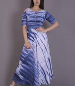 Blue tie & die dress