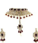 Maroon jewellery