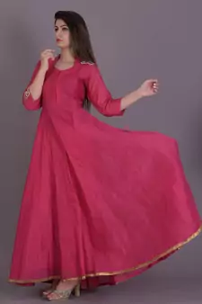 Pink anarkali  dress