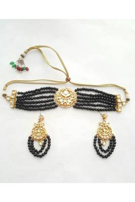 Choker Set (Black) Necklace Set 1