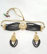 Choker Set (Black) Necklace Set